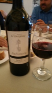 The Baccanera, horrid picture but excellent wine.